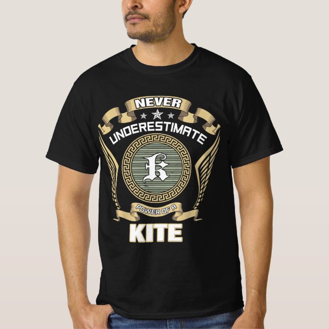 NEVER_UNDERESTIMATE_POWER_OF_A_KITE T-Shirt (Front)