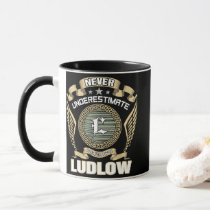 NEVER_UNDERESTIMATE_POWER_OF_A_LUDLOW MUG