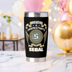 NEVER_UNDERESTIMATE_POWER_OF_A_SEGAL INSULATED TUMBLER