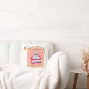 Never Underestimate Power of Tea and a Good Book Cushion