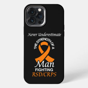 Never Underestimate/Ribbon/Man...RSD/CRPS iPhone 13 Pro Max Case