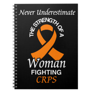 Never Underestimate/Ribbon/Woman...CRPS Notebook