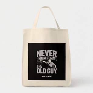 Never Underestimate The Old Guy Funny Disc Golf Tote Bag