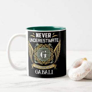 Never Underestimate The Power Of A Gabali Two-Tone Coffee Mug
