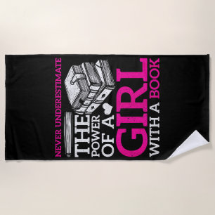 Never Underestimate The Power Of A Girl With A Boo Beach Towel