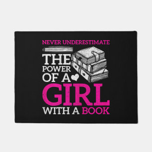 Never Underestimate The Power Of A Girl With A Boo Doormat