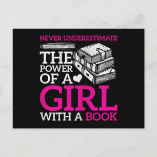 Never Underestimate The Power Of A Girl With A Boo Postcard