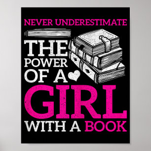 Never Underestimate The Power Of A Girl With A Boo Poster