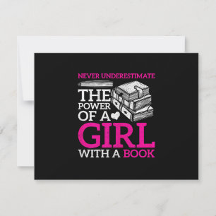 Never Underestimate The Power Of A Girl With A Boo RSVP Card