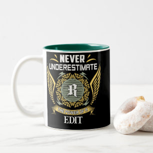 Never Underestimate The Power Of A James Two-Tone Coffee Mug