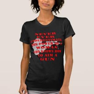 Never Underestimate The Power Of A Woman Who Knows T-Shirt