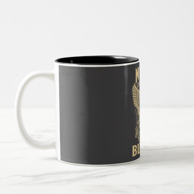 Never Underestimate The Power Of Butler Two-Tone Coffee Mug (Left)