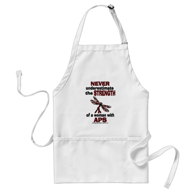 Never Underestimate...Woman/Dragonfly...APS Standard Apron (Front)