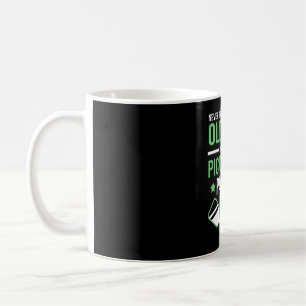 Never Underestimated An Old Man With A Pickleball Coffee Mug