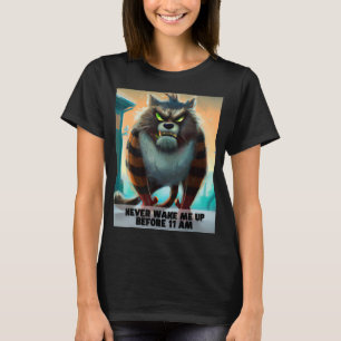 Never wake me up grumpy smilodon T-Shirt