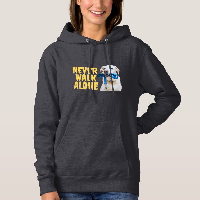 Never Walk Alone — Hoodie for Dog Lovers 🐾 | Cosy (Front)
