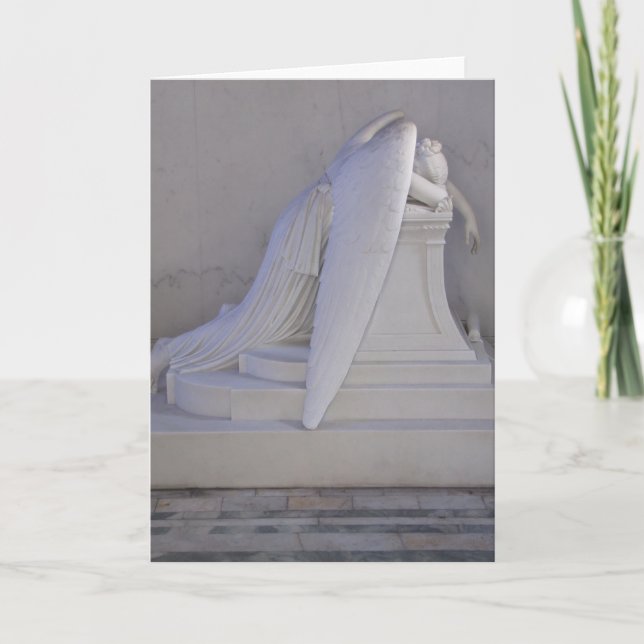 Never Weep Alone Angel Card (side view) (Front)