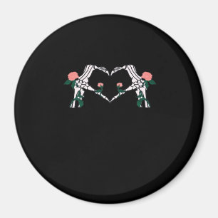 Never Wilts – Skeleton Hands Roses Magnet