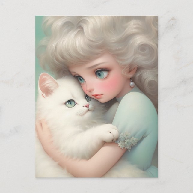 Never Without You, Cat Lover Postcard (Front)