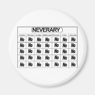 Neverary Calendar Magnet