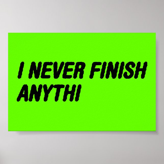 Neverfanythg Poster (Front)