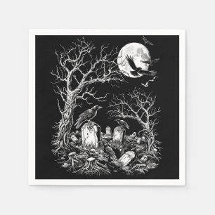 Nevermore Cemetery Napkin