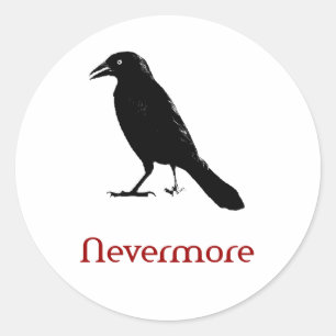Nevermore Classic Round Sticker