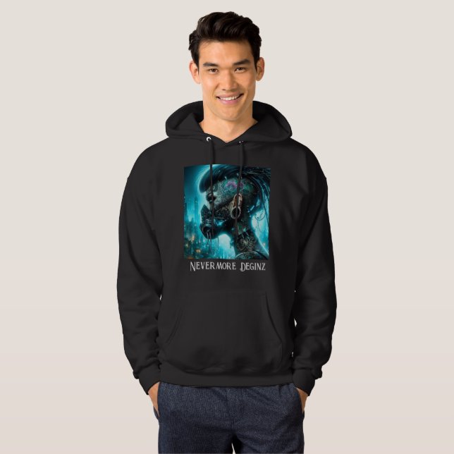 Nevermore Designz Cyberpunk Warrior Sweatshirt (Front Full)