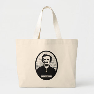 Nevermore Edgar Allan Poe Large Tote Bag