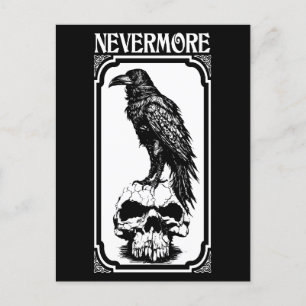 Nevermore Edgar Allan Poe - The Raven Postcard