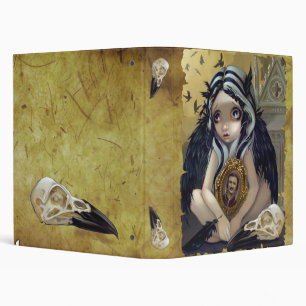 Nevermore gothic fairy Edgar Allan Poe Binder