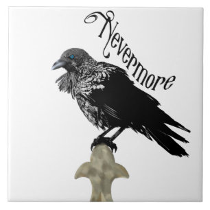 Nevermore Raven Ceramic Tile