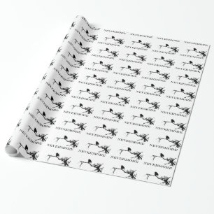 Nevermore Raven Edgar Allan Poe Design Wrapping Paper