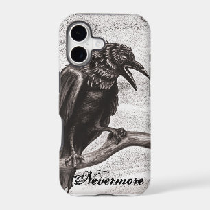 Nevermore Raven in the Mist iPhone Cover