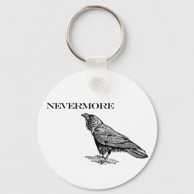 Nevermore Raven Key Ring (Front)