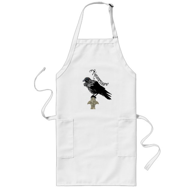 Nevermore Raven Long Apron (Front)