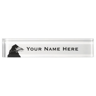 Nevermore Raven of Edgar Allan Poe Nameplate