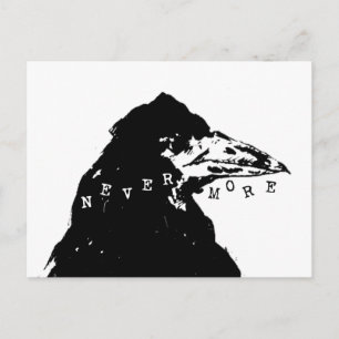 Nevermore Raven of Edgar Allan Poe Postcard