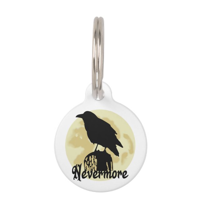 Nevermore Raven Pet Tag (Front)