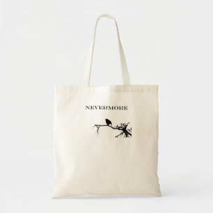Nevermore Raven Poem Edgar Allan Poe Quote Tote Bag