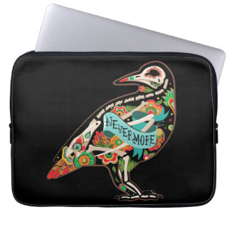 Nevermore Sugar Skull Raven Laptop Sleeve