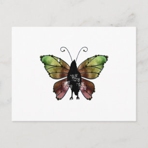 Nevermore x3 Butterfly Raven Postcard