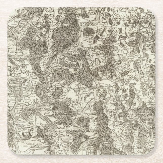 Nevers Square Paper Coaster (Front)