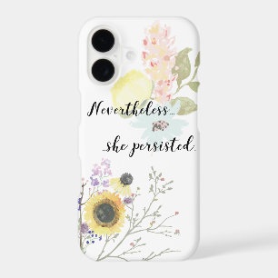 Nevertheless, she persisted Calligraphy Quote