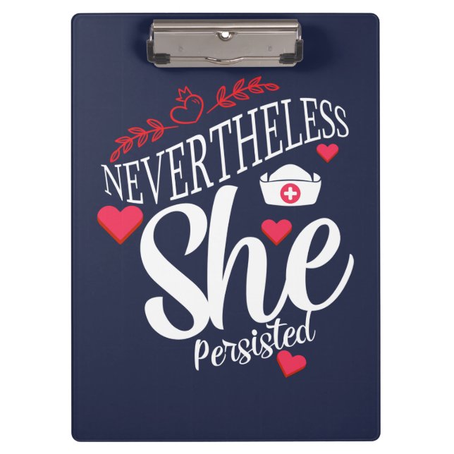 Nevertheless She Persisted Clipboard (Front)