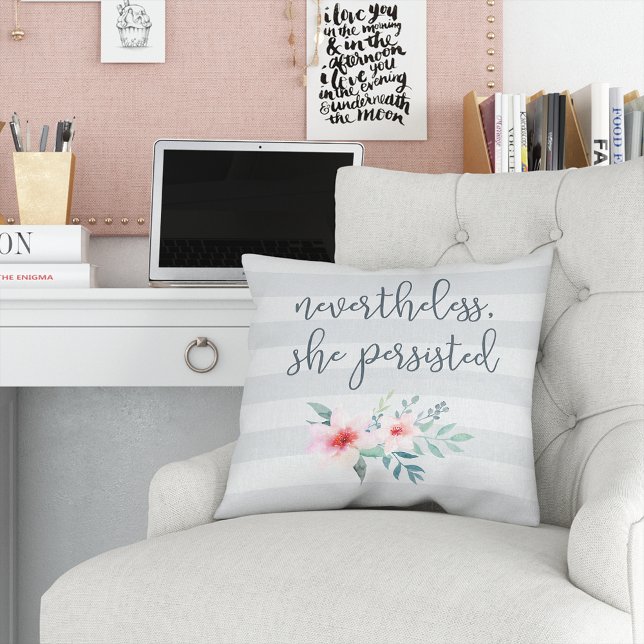 Nevertheless, She Persisted Cushion (Creator Uploaded)