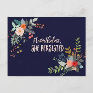 Nevertheless, She Persisted Postcard