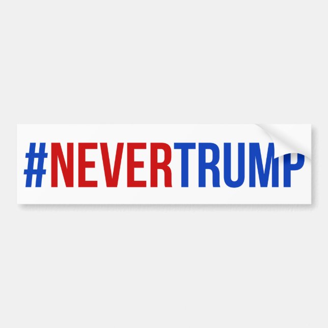#nevertrump bumper sticker (Front)