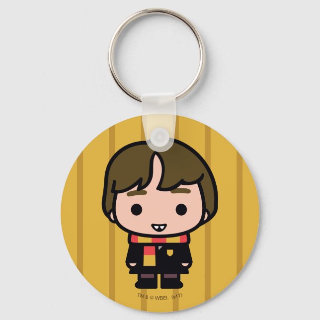 Neville Longbottom Cartoon Character Art Key Ring (Front)