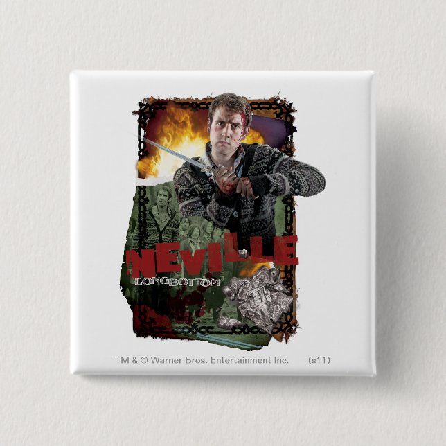 Neville Longbottom Collage 2 15 Cm Square Badge (Front)